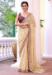 Picture of Well Formed Chiffon & Organza Wheat Saree
