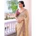 Picture of Well Formed Chiffon & Organza Wheat Saree