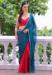 Picture of Beauteous Chiffon & Organza Dark Red Saree