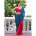 Picture of Beauteous Chiffon & Organza Dark Red Saree
