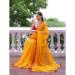 Picture of Radiant Chiffon & Organza Dark Orange Saree