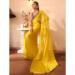 Picture of Well Formed Chiffon & Organza Dark Golden Rod Saree