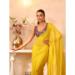 Picture of Well Formed Chiffon & Organza Dark Golden Rod Saree