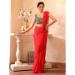 Picture of Exquisite Chiffon & Organza Crimson Saree