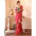 Picture of Statuesque Chiffon & Organza Pink Saree