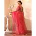 Picture of Statuesque Chiffon & Organza Pink Saree