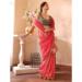 Picture of Statuesque Chiffon & Organza Pink Saree