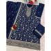 Picture of Admirable Chiffon Navy Blue Straight Cut Salwar Kameez