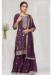 Picture of Appealing Chiffon Purple Straight Cut Salwar Kameez
