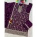 Picture of Appealing Chiffon Purple Straight Cut Salwar Kameez