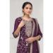 Picture of Appealing Chiffon Purple Straight Cut Salwar Kameez