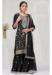 Picture of Admirable Chiffon Black Straight Cut Salwar Kameez