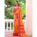 Picture of Graceful Silk Orange Red Saree