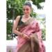 Picture of Pretty Silk Pale Violet Red Saree