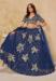 Picture of Sublime Silk Dark Slate Blue Lehenga Choli