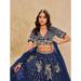 Picture of Sublime Silk Dark Slate Blue Lehenga Choli