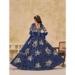 Picture of Sublime Silk Dark Slate Blue Lehenga Choli