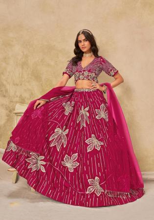 Picture of Resplendent Silk Thistle Lehenga Choli