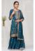 Picture of Wonderful Silk Teal Straight Cut Salwar Kameez