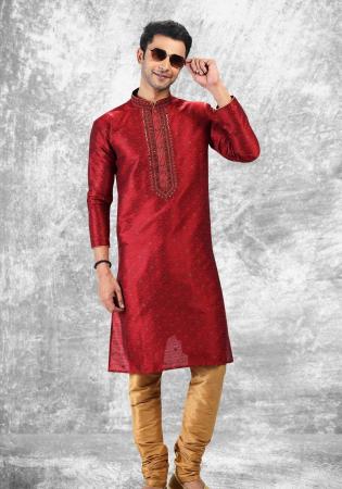 Picture of Amazing Silk Maroon Kurtas
