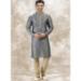 Picture of Delightful Silk Grey Kurtas