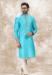 Picture of Magnificent Silk Turquoise Kurtas