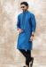 Picture of Magnificent Silk Steel Blue Kurtas