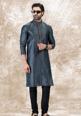 Picture of Superb Silk Dark Slate Grey Kurtas