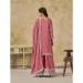 Picture of Chiffon Pale Violet Red Straight Cut Salwar Kameez