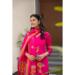 Picture of Wonderful Silk Deep Pink Readymade Salwar Kameez
