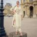 Picture of Excellent Silk Tan Readymade Salwar Kameez