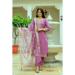 Picture of Magnificent Silk Rosy Brown Readymade Salwar Kameez