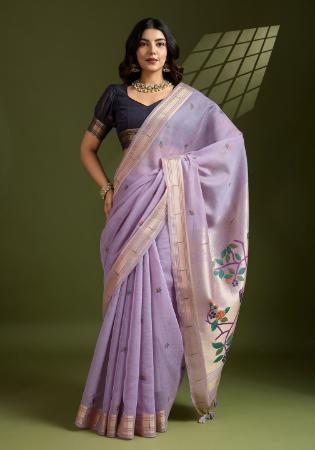 Picture of Pleasing Cotton Steel Blue Saree