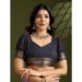 Picture of Pleasing Cotton Steel Blue Saree