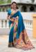 Picture of Ravishing Silk Dark Cyan Saree
