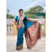 Picture of Ravishing Silk Dark Cyan Saree