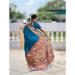 Picture of Ravishing Silk Dark Cyan Saree