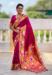 Picture of Graceful Silk Crimson Saree