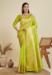 Picture of Gorgeous Silk Yellow Green Saree