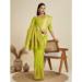 Picture of Gorgeous Silk Yellow Green Saree