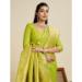 Picture of Gorgeous Silk Yellow Green Saree
