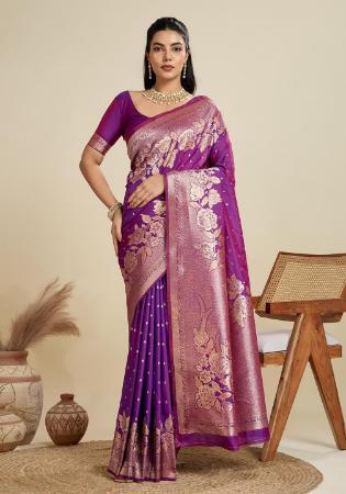 Picture of Appealing Silk Purple Saree