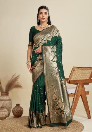 Picture of Superb Silk Sea Green Saree