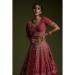 Picture of Beautiful Georgette & Silk Maroon Lehenga Choli