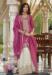Picture of Pleasing Chiffon Hot Pink Straight Cut Salwar Kameez