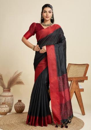 Picture of Admirable Silk Black Saree