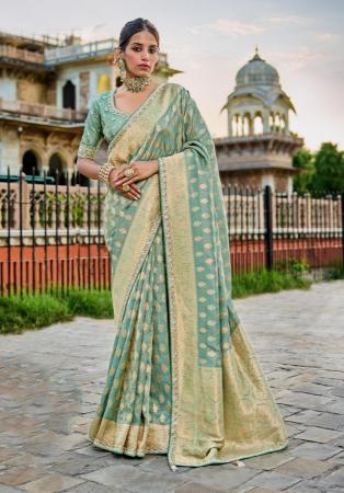 Picture of Taking Chiffon Steel Blue Saree