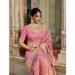 Picture of Good Looking Chiffon Pale Violet Red Saree