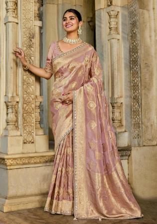 Picture of Sightly Chiffon Rosy Brown Saree