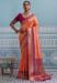 Picture of Comely Silk Chocolate Saree